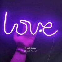 تابلو نئون طرح love