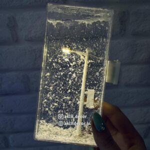 چراغ خواب منظره شب برفی