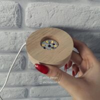 پایه چوبی گوی کریستالی