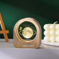 گوی قاب چوبی ماه دختر